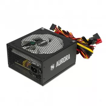 Zasilacz iBox Aurora 600 W 20+4 pin ATX, wentylator 140 mm, obudowa metalowa, czarny