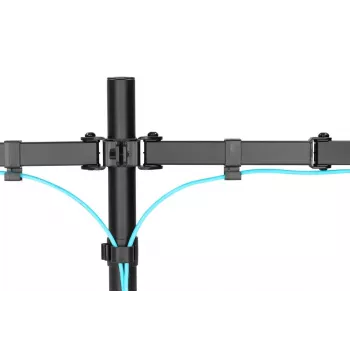 DIGITUS Univer.dual Monitor Clamp Mount 17-32in 2x 8kg (max.) Czarny