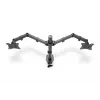 DIGITUS Univer.dual Monitor Clamp Mount 17-32in 2x 8kg (max.) Czarny