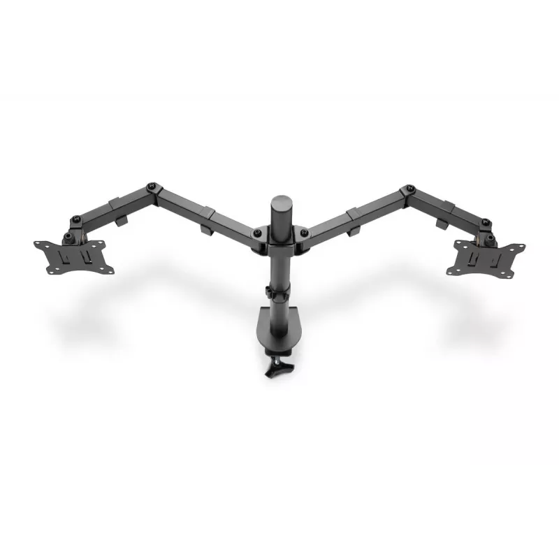 DIGITUS Univer.dual Monitor Clamp Mount 17-32in 2x 8kg (max.) Czarny