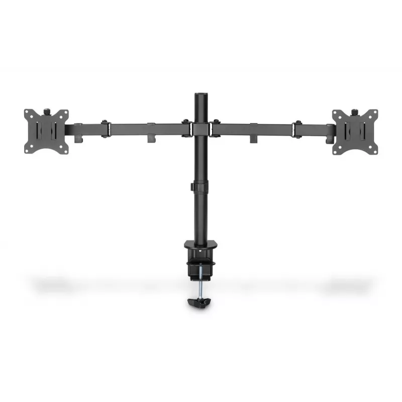 DIGITUS Univer.dual Monitor Clamp Mount 17-32in 2x 8kg (max.) Czarny