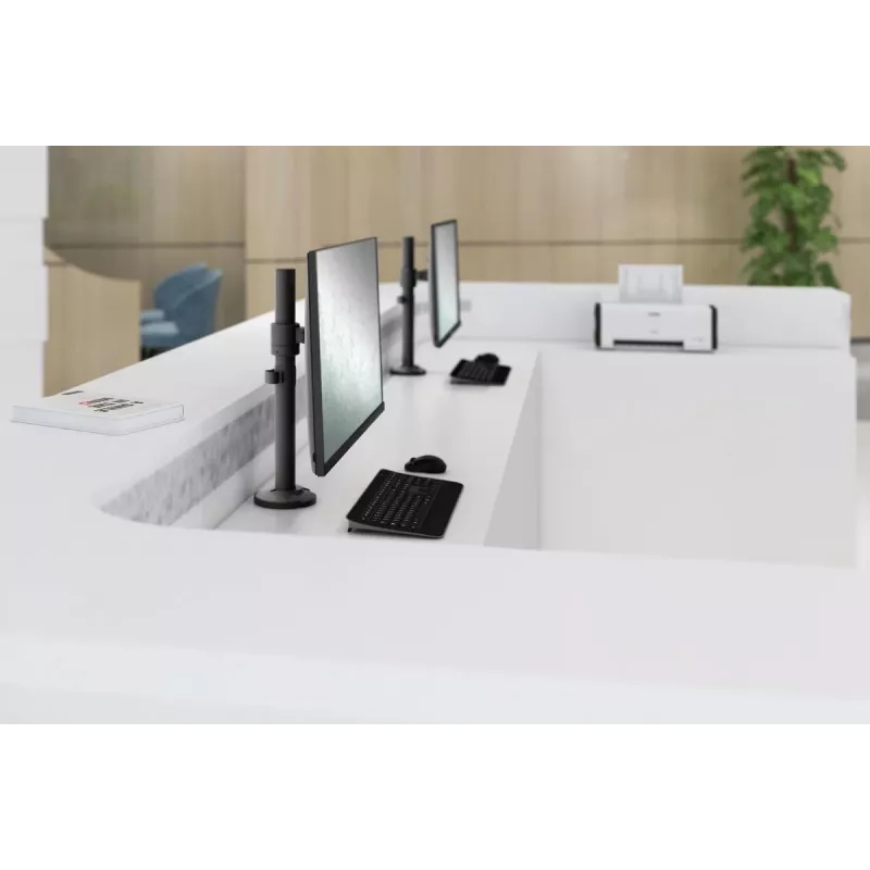 Uchwyt słupkowy DIGITUS Universal Single Monitor 17-32 cali, 8 kg (maks.) czarny