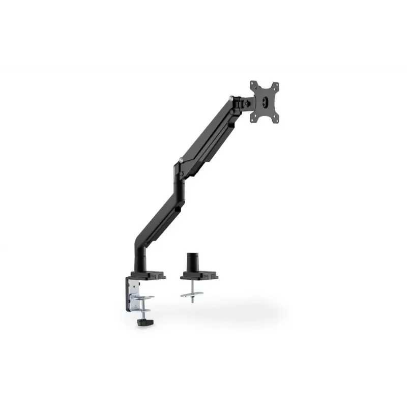 Uchwyt uniwersalny DIGITUS do jednego monitora, sprężyna gazowa, zacisk, 17-32 cali, 9 kg