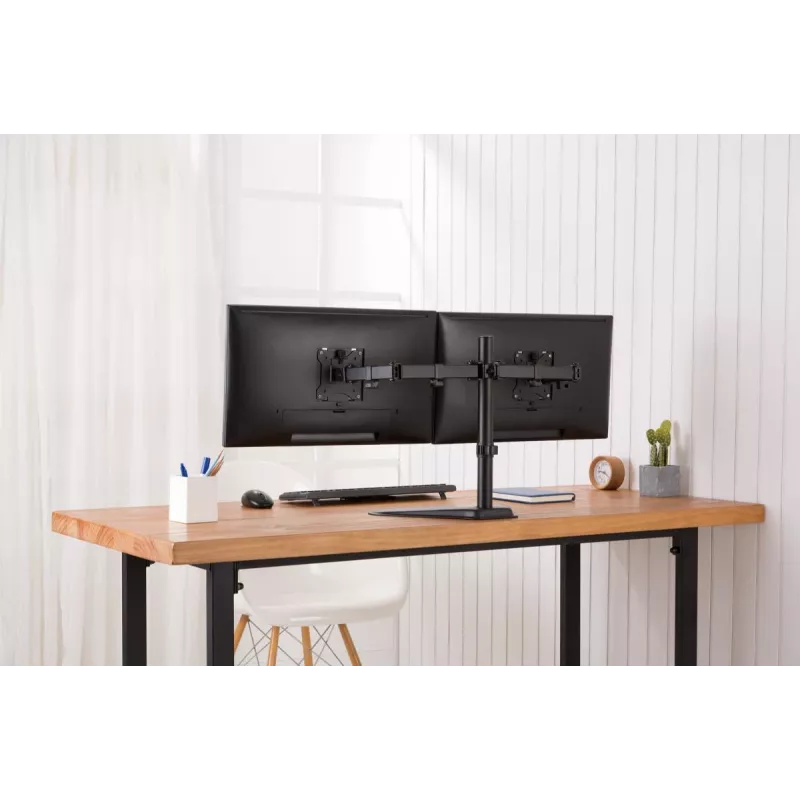 DIGITUS uniwersalna podstawa pod dwa monitory 17–32 cale 2x 8 kg (maks.) czarna