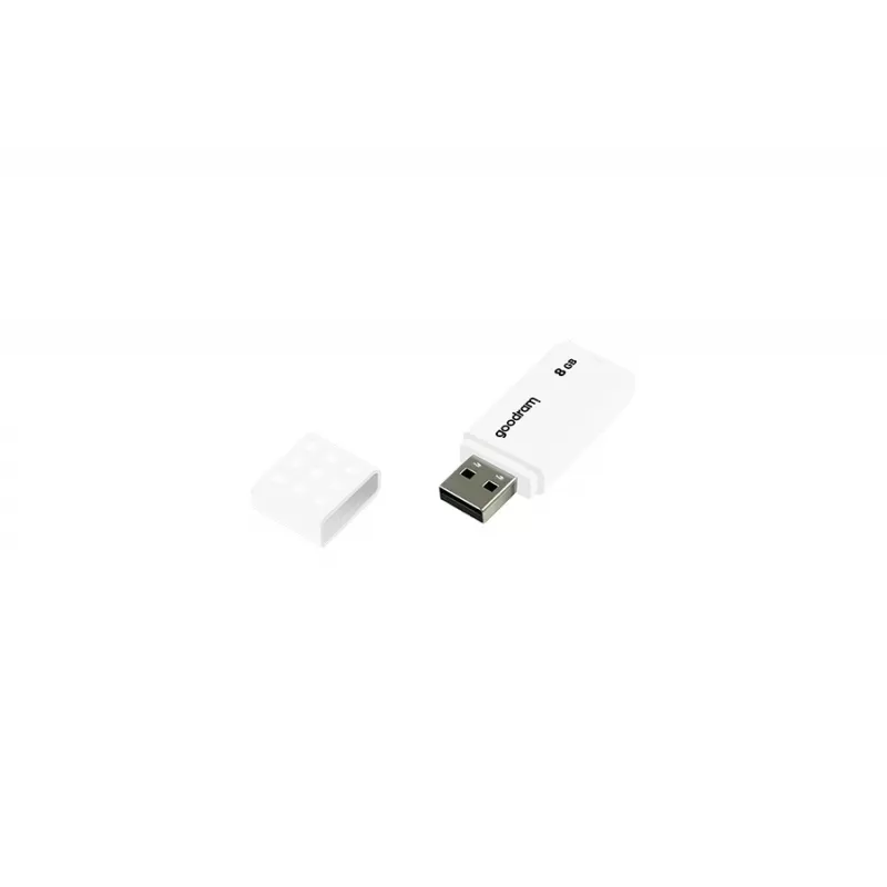 Pamięć USB GOODRAM UME2 8 GB USB 2.0 Typ-A, biała, odczyt 20 MB/s, zapis 5 MB/s