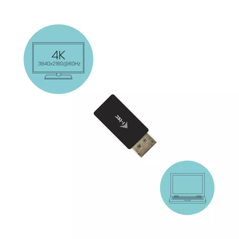 Adapter DisplayPort na HDMI i-tec DP2HDMI4K60HZ