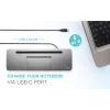 i-tec Metal USB-C Ergonomic 4K 3x Display Docking Station + Power Delivery 85 W