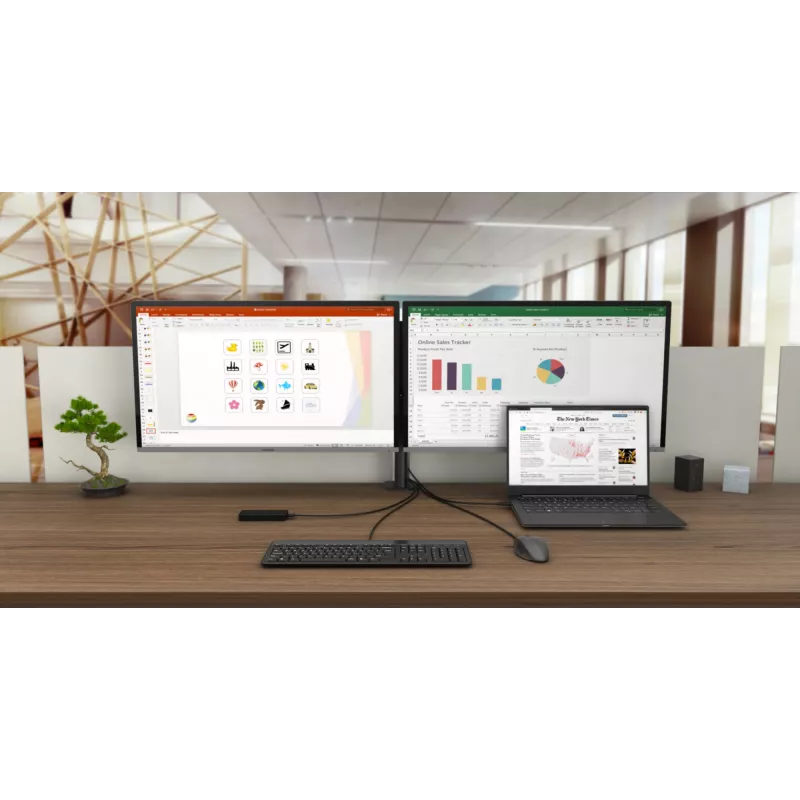 Stacja dokująca i-tec USB-C Dual Display z zasilaniem Power Delivery 100 W