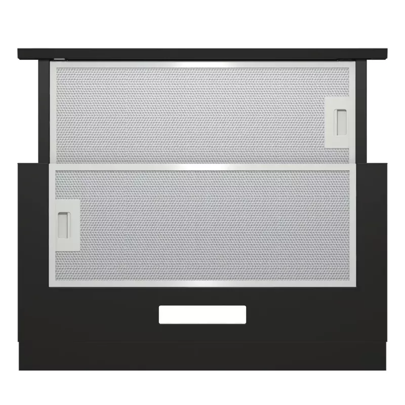 Okap kuchenny Gorenje TH60E3B, półwbudowany (wysuwany), czarny, 350 m³/h