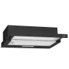 Okap kuchenny Gorenje TH60E3B, półwbudowany (wysuwany), czarny, 350 m³/h