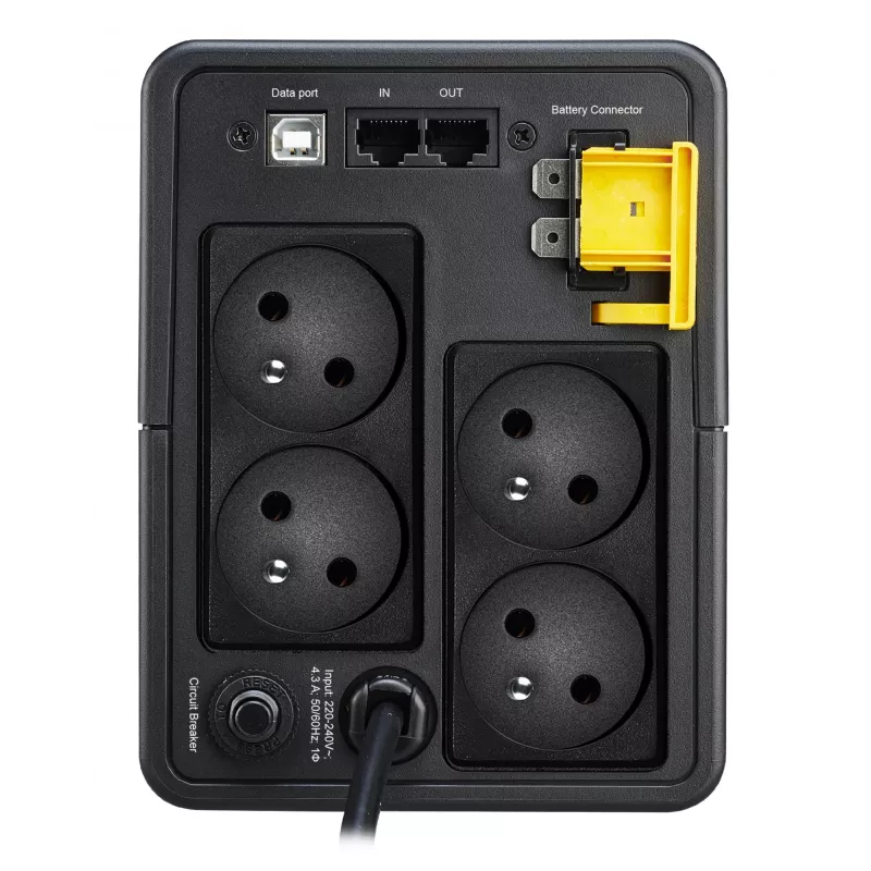 APC Back-UPS, 950VA, Tower, 230V, 4x CEE 7/5 French Schuko outlets, AVR