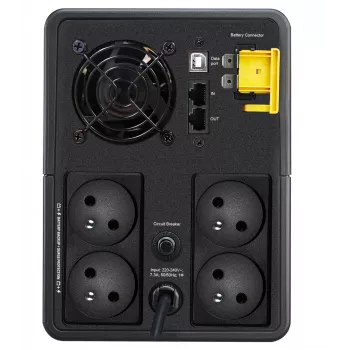 APC Back-UPS, 1600VA, Tower, 230V, 4x CEE 7/5 French Schuko outlets, AVR