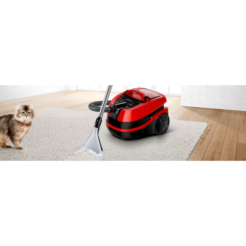Bosch Serie 4 BWD421PET odkurzacz 5 L Odkurzacz cylindryczny Sucho-mokro 2100 W