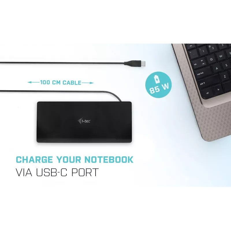 Stacja dokująca i-tec USB-C Quattro Display z Power Delivery 85 W