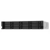 QNAP TS-1273AU-RP-8G Serwer NAS/magazynowy Rack (2U) Ryzen Embedded V1500B 8 GB DDR4 0 TB QNAP QTS Aluminium, Czarny