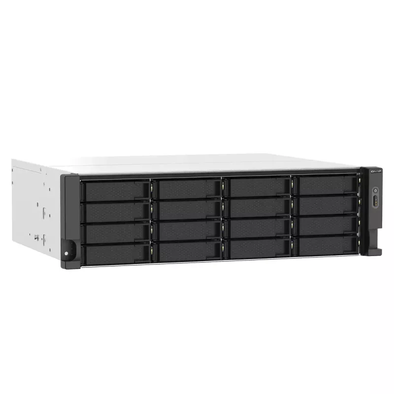 QNAP TS-1673AU-RP-16G Serwer NAS/magazynowy Rack (3U) Ryzen Embedded V1500B 16 GB DDR4 0 TB QNAP QTS Czarny, Szary