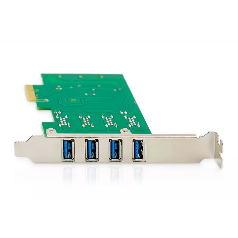 DIGITUS USB Pci-e Add-On card USB3.0, 4-port A/F, ChIPSet: VL805, self powered