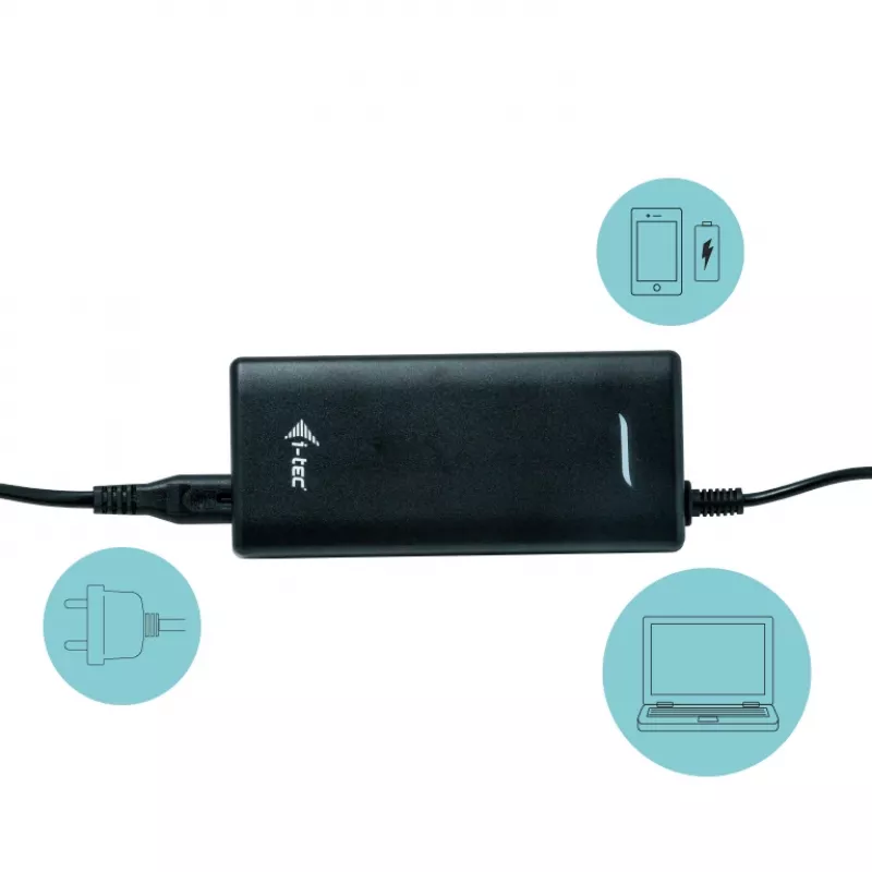 i-tec USB-C Dual Display Docking Station z Power Delivery 100 W + uniwersalna ładowarka 100 W