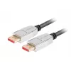 Kabel DisplayPort LANBERG CA-DPDP-20CU-0018-BK 1.8 m DisplayPort 1.4 32.4 Gbit/s HDR Pozłacane styki