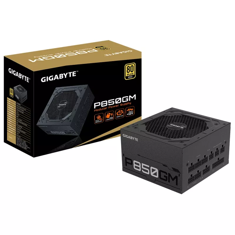 Zasilacz GIGABYTE P850GM 850 W 20+4 pin ATX ATX Czarny