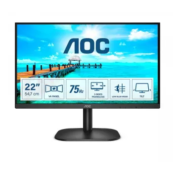 Monitor komputerowy AOC B2 22B2H/EU 54,6 cm (21,5 cala) 1920 x 1080 pikseli Full HD LED Czarny