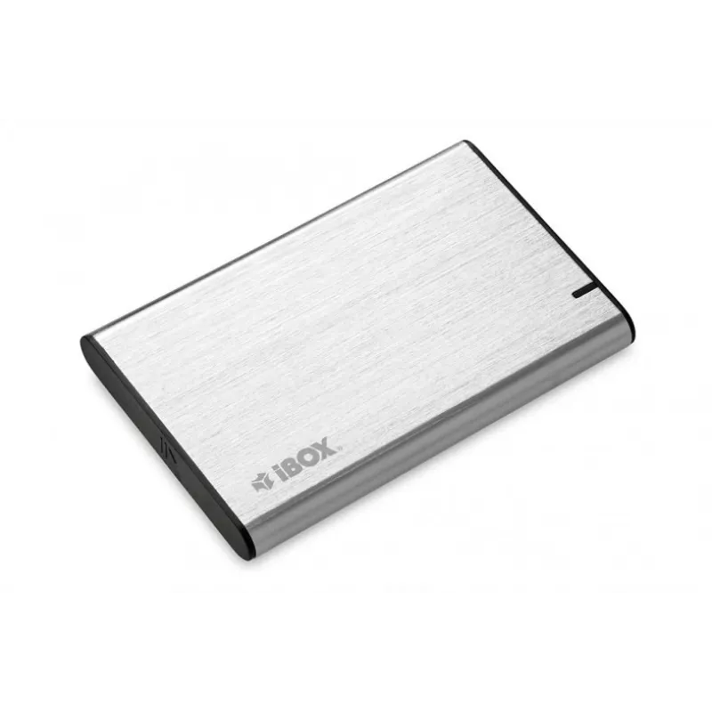 Obudowa HDD/SSD IBOX HD-05 — 2,5 cala SATA III, USB 3.2 Gen 1 (5 Gbit/s), Micro-USB B, do 10 TB, szary