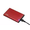 Obudowa na dysk HDD/SSD IBOX HD-05 Czerwona 2.5 cala — USB 3.2 Gen 1 (5 Gbit/s), JMicron JMS578, do 10 TB