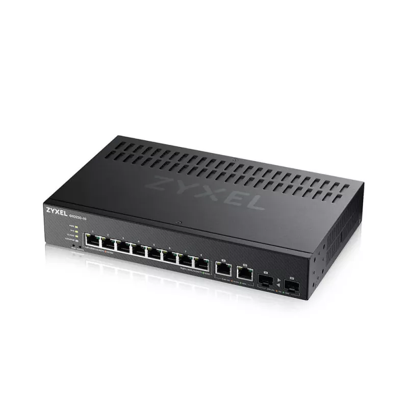 Zyxel GS2220-10-EU0101F przełącznik sieciowy Zarządzany L2 Gigabit Ethernet (10/100/1000) Czarny