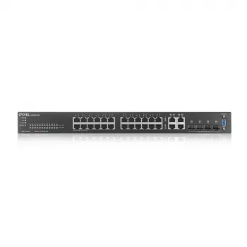 Zyxel GS2220-28-EU0101F przełącznik sieciowy Zarządzalny L2 Gigabit Ethernet (10/100/1000) Czarny