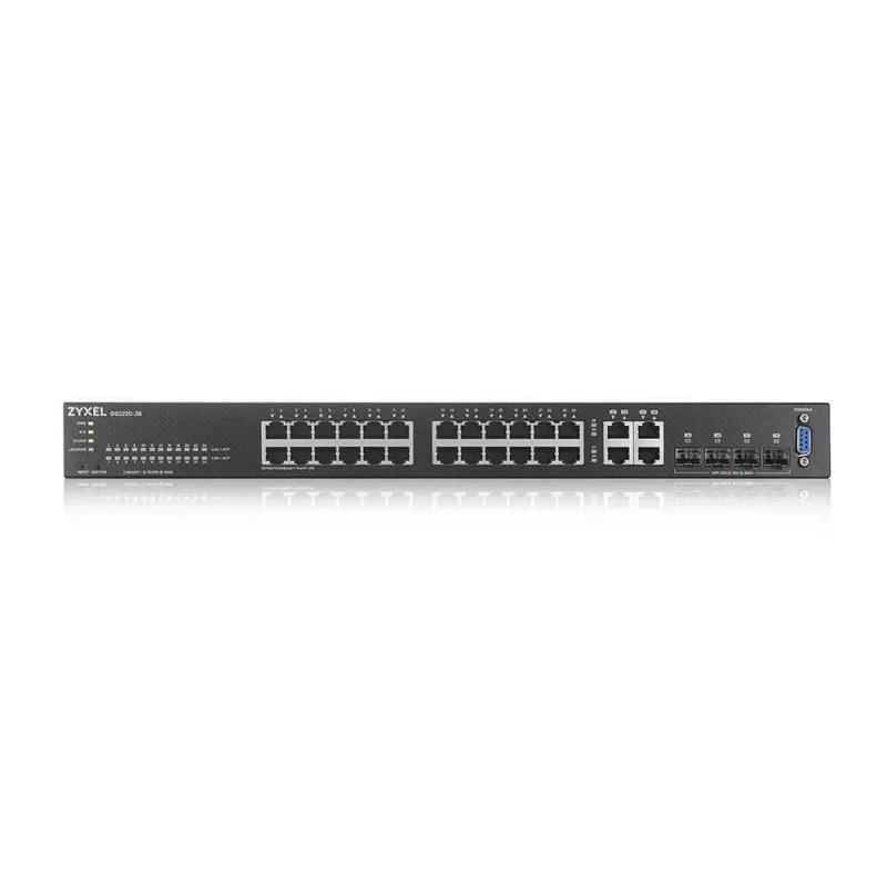 Zyxel GS2220-28-EU0101F przełącznik sieciowy Zarządzalny L2 Gigabit Ethernet (10/100/1000) Czarny