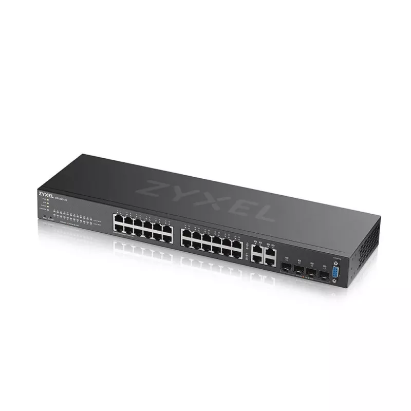 Zyxel GS2220-28-EU0101F przełącznik sieciowy Zarządzalny L2 Gigabit Ethernet (10/100/1000) Czarny