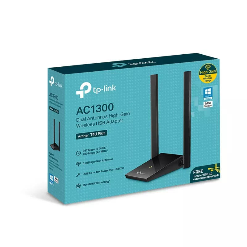 Adapter bezprzewodowy TP-Link Archer T4U Plus Dual-band Wi-Fi 5