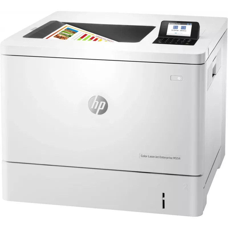 Drukarka HP Color LaserJet Enterprise M554dn, Laser, Kolor, 1200 x 1200 DPI, A4, 33 str./min, Drukowanie dwustronne