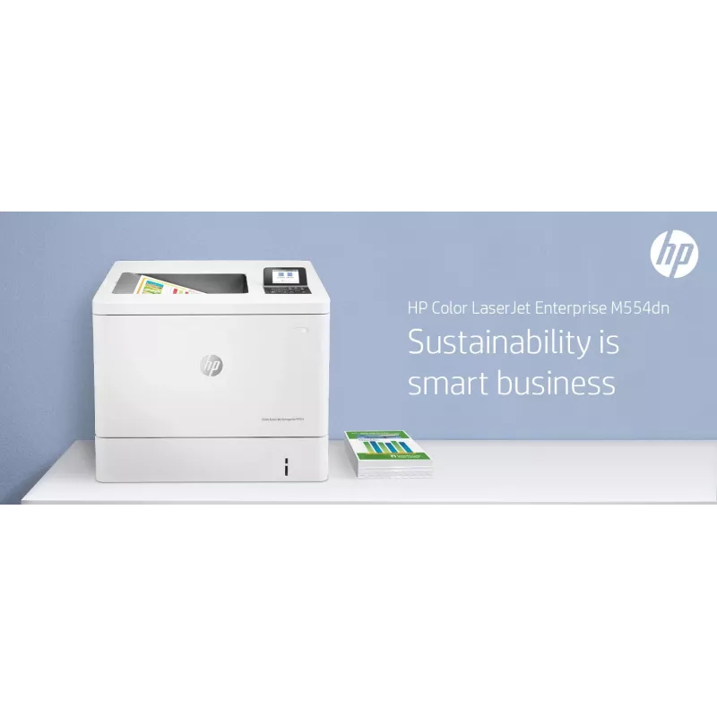 Drukarka HP Color LaserJet Enterprise M554dn, Laser, Kolor, 1200 x 1200 DPI, A4, 33 str./min, Drukowanie dwustronne