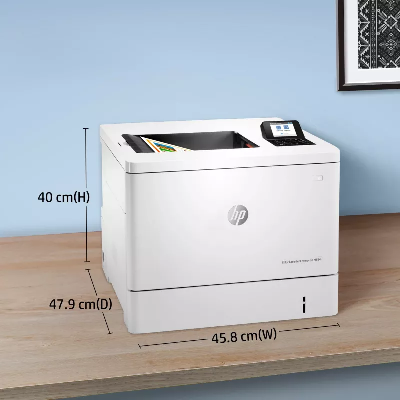 Drukarka HP Color LaserJet Enterprise M554dn, Laser, Kolor, 1200 x 1200 DPI, A4, 33 str./min, Drukowanie dwustronne