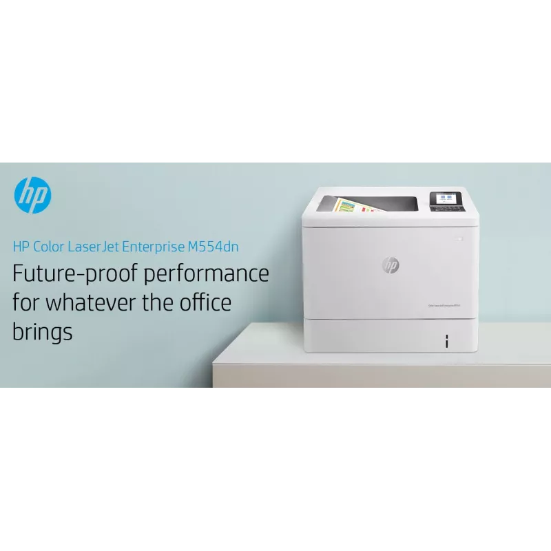 Drukarka HP Color LaserJet Enterprise M554dn, Laser, Kolor, 1200 x 1200 DPI, A4, 33 str./min, Drukowanie dwustronne