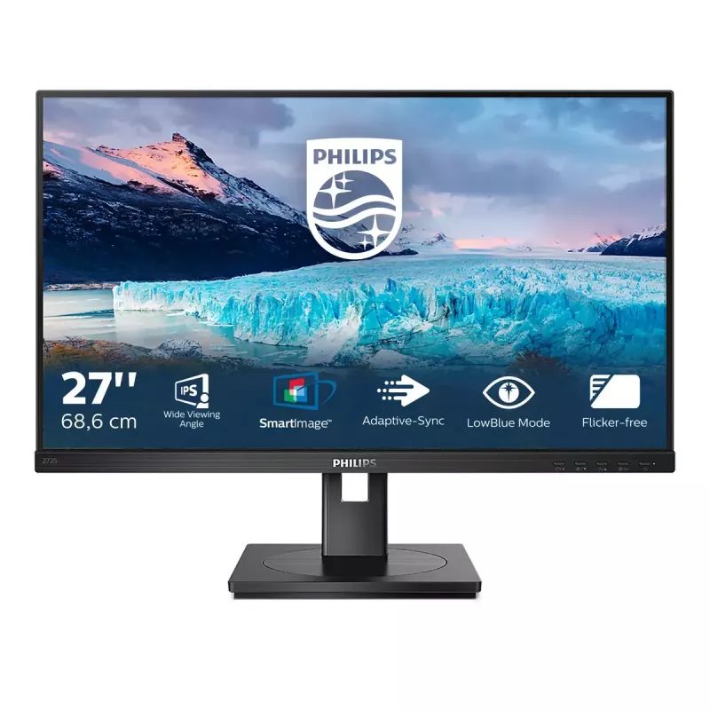 Monitor komputerowy Philips S Line 272S1AE/00, 68,6 cm (27 cali), 1920 x 1080 pikseli, Full HD, LCD, czarny
