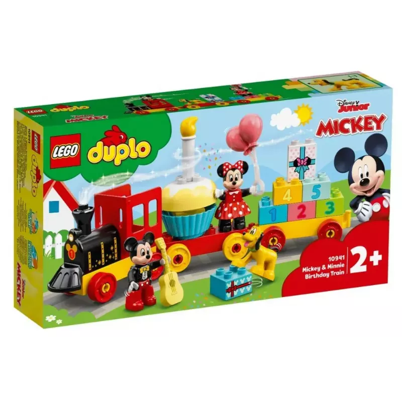 LEGO DUPLO zestaw 10941 Urodziny Myszki Miki i Minnie — figurki DUPLO, 22 elementy, dla dzieci od 2 lat