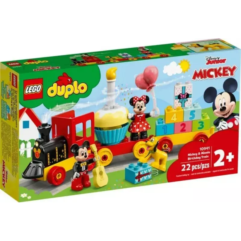 LEGO DUPLO zestaw 10941 Urodziny Myszki Miki i Minnie — figurki DUPLO, 22 elementy, dla dzieci od 2 lat