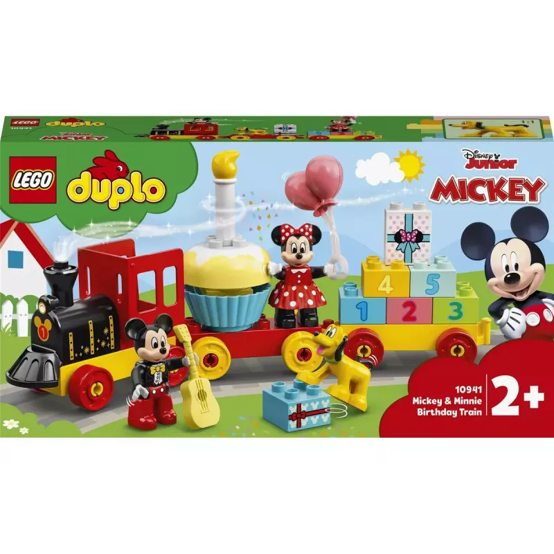 LEGO DUPLO zestaw 10941 Urodziny Myszki Miki i Minnie — figurki DUPLO, 22 elementy, dla dzieci od 2 lat