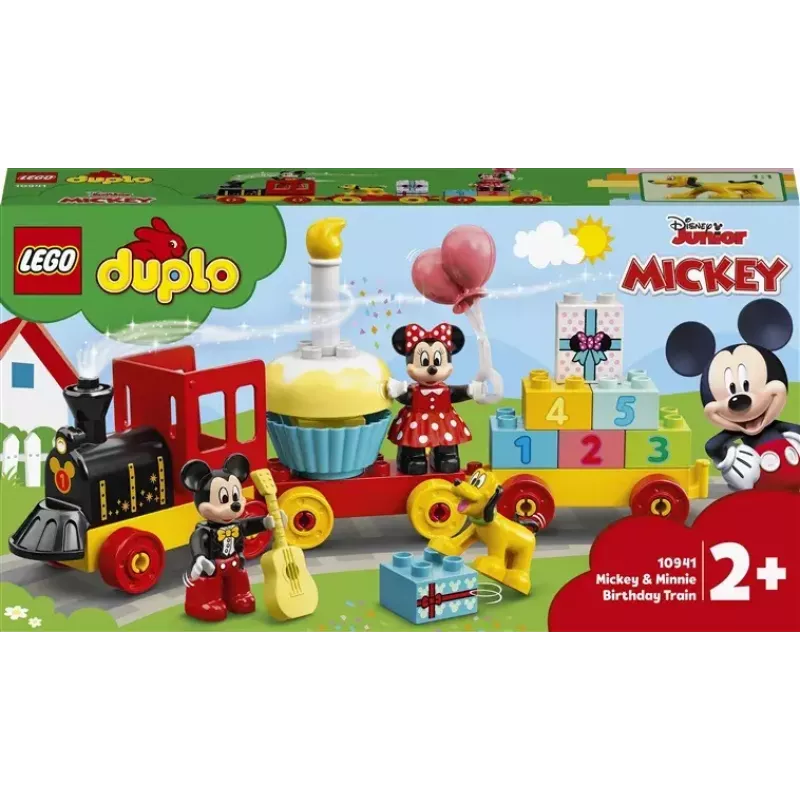 LEGO DUPLO zestaw 10941 Urodziny Myszki Miki i Minnie — figurki DUPLO, 22 elementy, dla dzieci od 2 lat