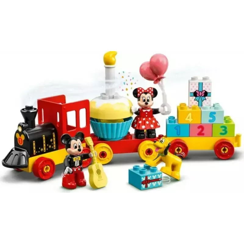 LEGO DUPLO zestaw 10941 Urodziny Myszki Miki i Minnie — figurki DUPLO, 22 elementy, dla dzieci od 2 lat