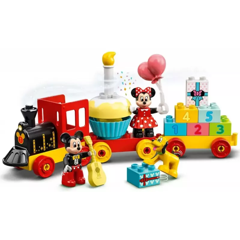 LEGO DUPLO zestaw 10941 Urodziny Myszki Miki i Minnie — figurki DUPLO, 22 elementy, dla dzieci od 2 lat