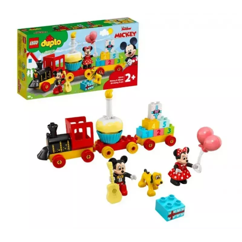 LEGO DUPLO zestaw 10941 Urodziny Myszki Miki i Minnie — figurki DUPLO, 22 elementy, dla dzieci od 2 lat
