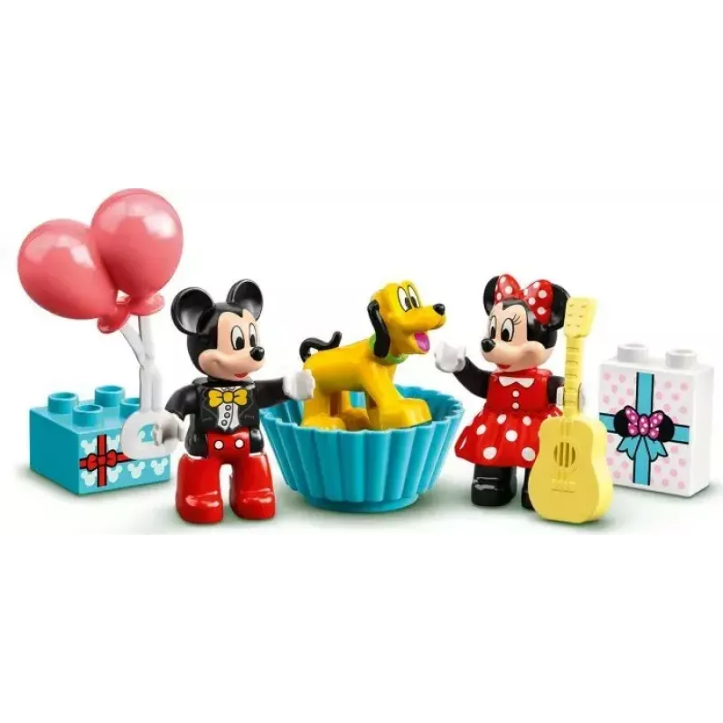 LEGO DUPLO zestaw 10941 Urodziny Myszki Miki i Minnie — figurki DUPLO, 22 elementy, dla dzieci od 2 lat