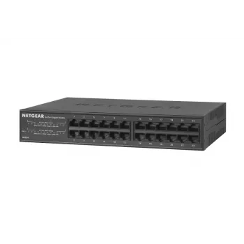 NETGEAR GS324 Niezarządzany Gigabit Ethernet (10/100/1000) Czarny