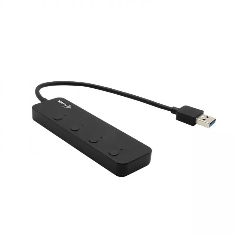 USB Hub i-tec USB 3.0 Metal HUB 4 Port z indywidualnymi przełącznikami On/Off