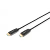 DIGITUS HDMI AOC hybrydowy kabel światłowodowy, Typ A M/M, 15m UHD 8K@60Hz, CE, czarny
