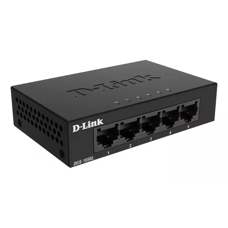Przełącznik sieciowy D-Link DGS-105GL/E Niezarządzalny Gigabit Ethernet (10/100/1000) Czarny