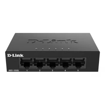 Przełącznik sieciowy D-Link DGS-105GL/E Niezarządzalny Gigabit Ethernet (10/100/1000) Czarny